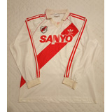 Camiseta River Plate Retro 1994 Mangas Largas Vintage Sanyo