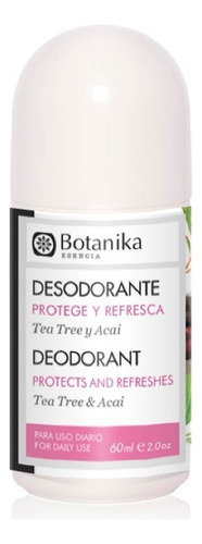 Desodorante Roll On De Tea Tree Y Acaí Botanika X 60ml