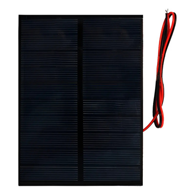 Panel Solar 1w 110x80mm 5v 200ma Con Cables Soldados Color Negro | MercadoLibre