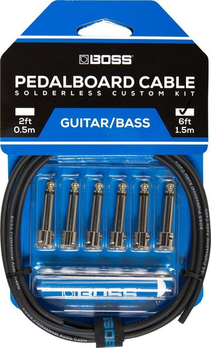 Boss Solderless Pedalboard Cable Kit 6 Pies (bck-6)
