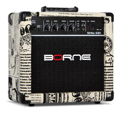 Amplificador Cubo Guitarra Borne Jornal G30 15w