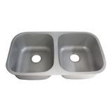 Tarja Fregadero Doble Tina Para Cocina Submontar Acero Inox