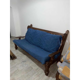 Juego De Sillon De Algarrobo Para Living