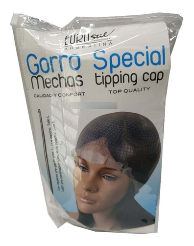 Gorro De Silicona Mechas Perforado Especial Eurostil + Aguja Color Transparente