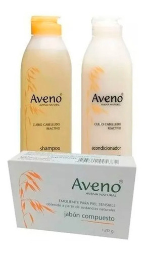 Combo Aveno Shampoo + Acondicionador + Jabon Avena