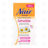 3 Paq Tiras De Cera Depilatorias Nair Para Piel Sensible