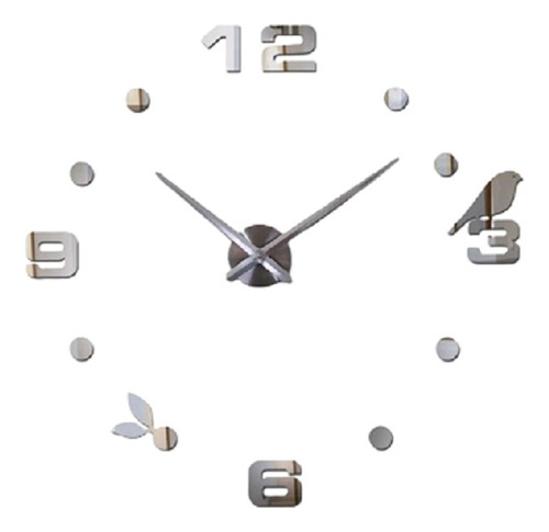 Reloj De Pared 3d Tamañi Mini 50 X 50 Cm Color Mini 