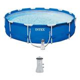 Piscina Intex 6503 Litros Estrutural Armação Bomba Filtrante