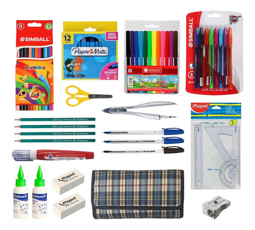 Kit Escolares Primaria Completa Set Utiles Libreria Combo