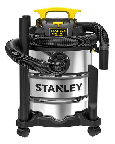 Aspiradora Stanley 23 Lts 1300w Polvo Liquido Agua Inox Fs