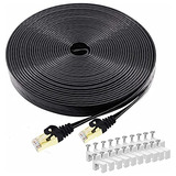 Cat 8 Ethernet Cable 60 Ft, Busohe High Speed Flat Internet