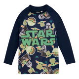 Remera Manga Larga Star Wars Proteccion Solar Uv50 Pileta