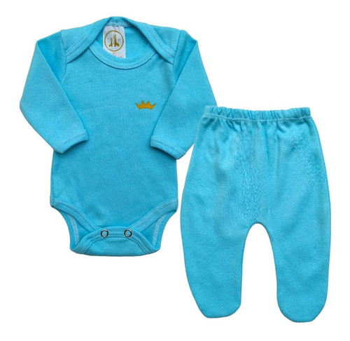 Kit 6 Peças - Bebe Prematuro 3 Body + 3 Calça Algodão Reborn