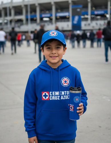 Kit Infantil De Cruzazul Sudadera Termo, Gorra Personalizada