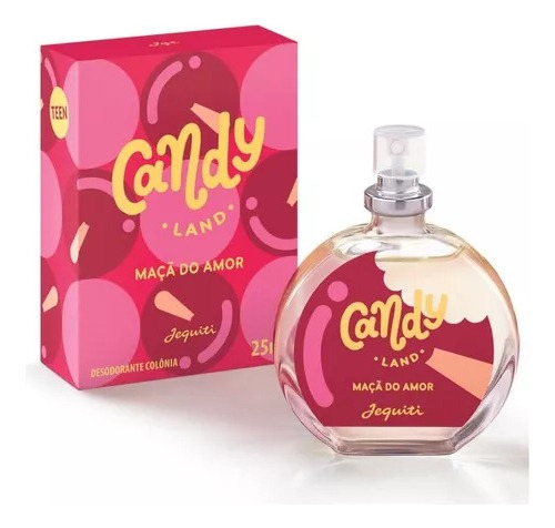 Candy Land Maçã Do Amor Desodorante Colônia Jequiti - 25ml