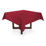 Toalha De Mesa Quadrada 8 Lugares Venturini Vermelho Karsten