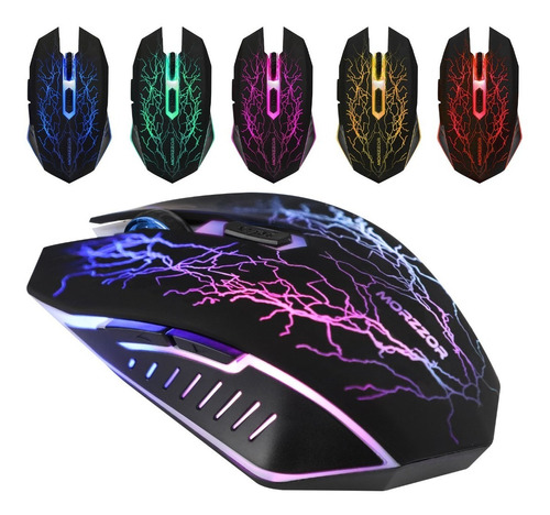 Mouse Gamer Inalambrico Z10 Recargable Botones Silenciosos 