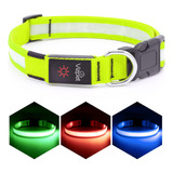 Vizpet Collar Para Perro Con Luz Led, Ajustable, Recargable