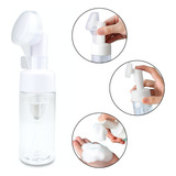 Frasco Pump Com Escovinha De Silicone Para Skin Care 120 Ml