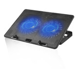 Base Notebook Suporte 15,6 Nbc-50bk C3tech 2 Cooler Led Azul