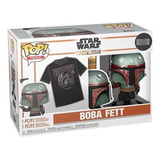 Funko Pop Tees Boba Feet Mandalorian Talla Ch-s