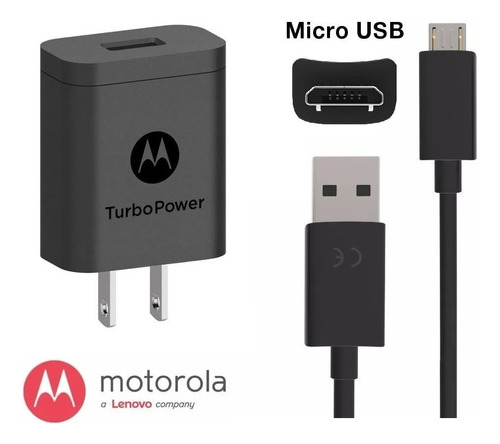 Turbo Cargador Motorola Original G5 E5 E6 G6 Play Plus Nuevo