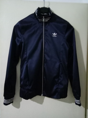 Campera adidas Original's, Talle S. Azul. Mujer.