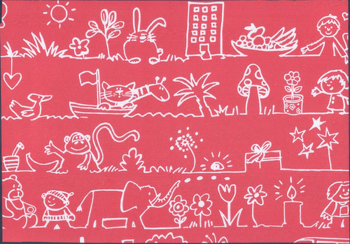 Papel De Regalo Infantil En Bobina 60 Cm X150 Mts Infantiles