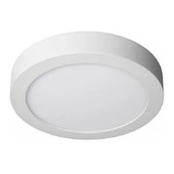 Foco Panel Led Plafon Sobrepuesto Redondo 6w Luz Cálida 