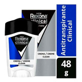 Rexona Men Clinical Desodorante En Crema Clean - Pack X 2 Un