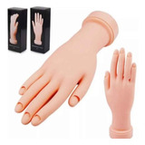 Mão Para Treino Silicone Postiça  Manicure Unhas Gel Dedo
