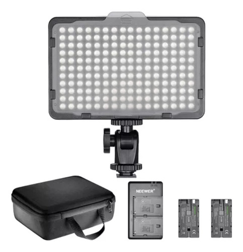 Luz De Video Neeer Con 176 Leds + 2pcs Batería Kit Cámara