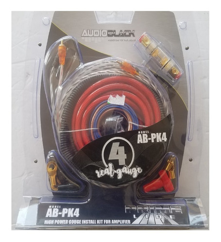 Kit De Cables Para Amplificador  #4 Audio Black
