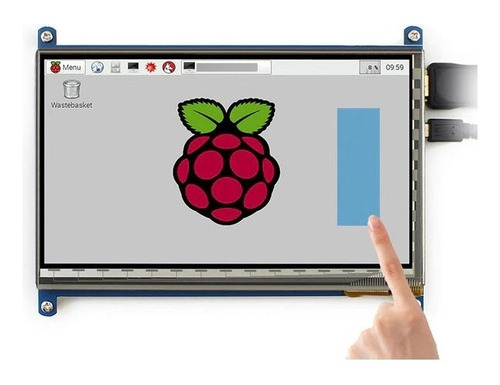 Pantalla Táctil 7'' Entrada Hdmi 800x480 Touch Raspberry