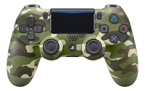 Control Inalambrico Ps4 Dualshock 4 Camuflaje Verde 