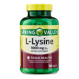 L- Lisina L-lysine 1000mg (100 Tabletas) Spring Valley