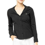 Camisa Lacoste Manga Larga Lisa Mujer Cf7422