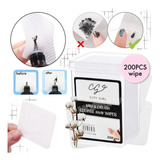 Wipes X200 Pcs Para Manicuría Y Pestañas City Girl - Nails