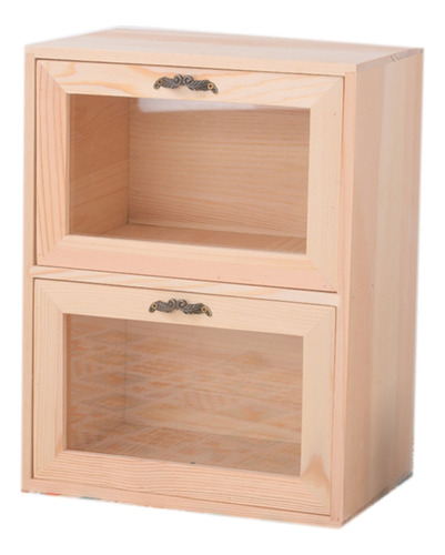 Caja De Almacenamiento De Escritorio R9, De Madera, Minimali