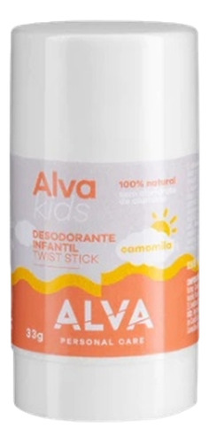  Alva Desodorante Em Barra Infantil Camomila Vegano 33g
