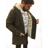 Campera Parka Gabardina Hombre Forrada Corderito Sale!!!