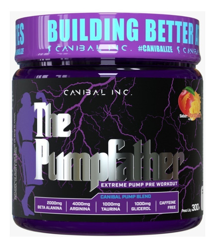 The Pumpfather 300g - Pré-treino Sem Cafeína - Canibal Inc Sabor Manga