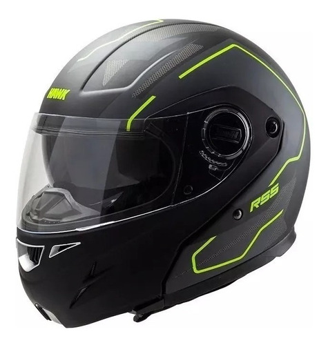 Casco Rebatible Hawk Rs5 Resistance Talle S  Fluo Mate 56cm