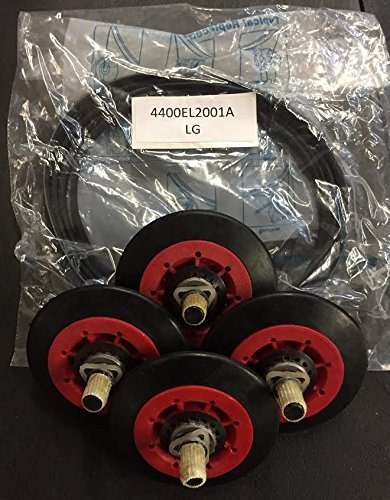 Edgewater Parts 4 Pack Roller Wheels 4581el2002a Y Belt 4400