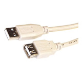Cable Usb Macho A Hembra  - 2.0 Premium 3,60 Mts 