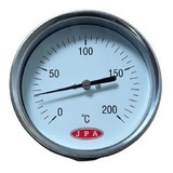 Termômetro Angular 100mm  Total Inox 0 - 200° Haste 100mm