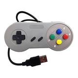 Controle Super Nintendo Usb Para Pc Joystick - Realengo