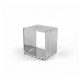 Kit Com 90 Aros Quadrados 5x5x4cm Inox