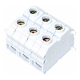 Conector Triplo Para Emendar Fios De Chuveiro Zagonel 50a Cor Branco 110v/220v