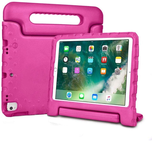 Mica + Funda Agarradera Uso Rudo Para iPad 10.2 7a 8a Y 9a 